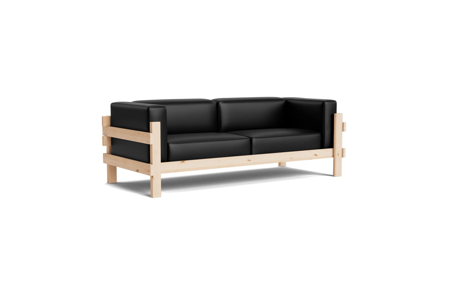Elegantes 3-Sitzer Sofa Kube aus Kiefer von Normann Copenhagen, perfekt für stilvolle Wohnräume und entspannte Atmosphäre.