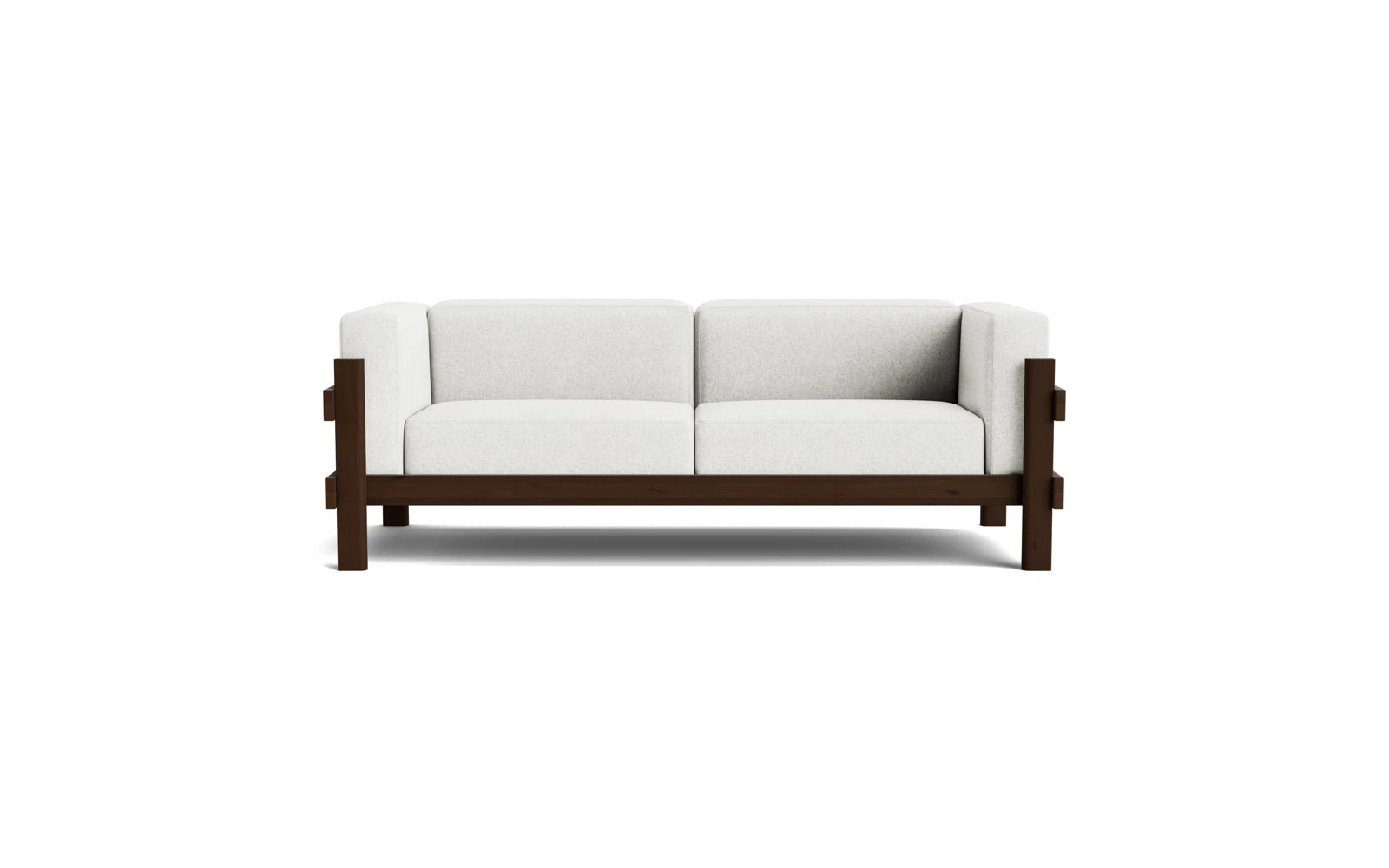 Modernes 3-Sitzer Sofa Kube in edlem Dunkelbraun von Normann Copenhagen – ideal für gemütliche und stilvolle Wohnambiente.
