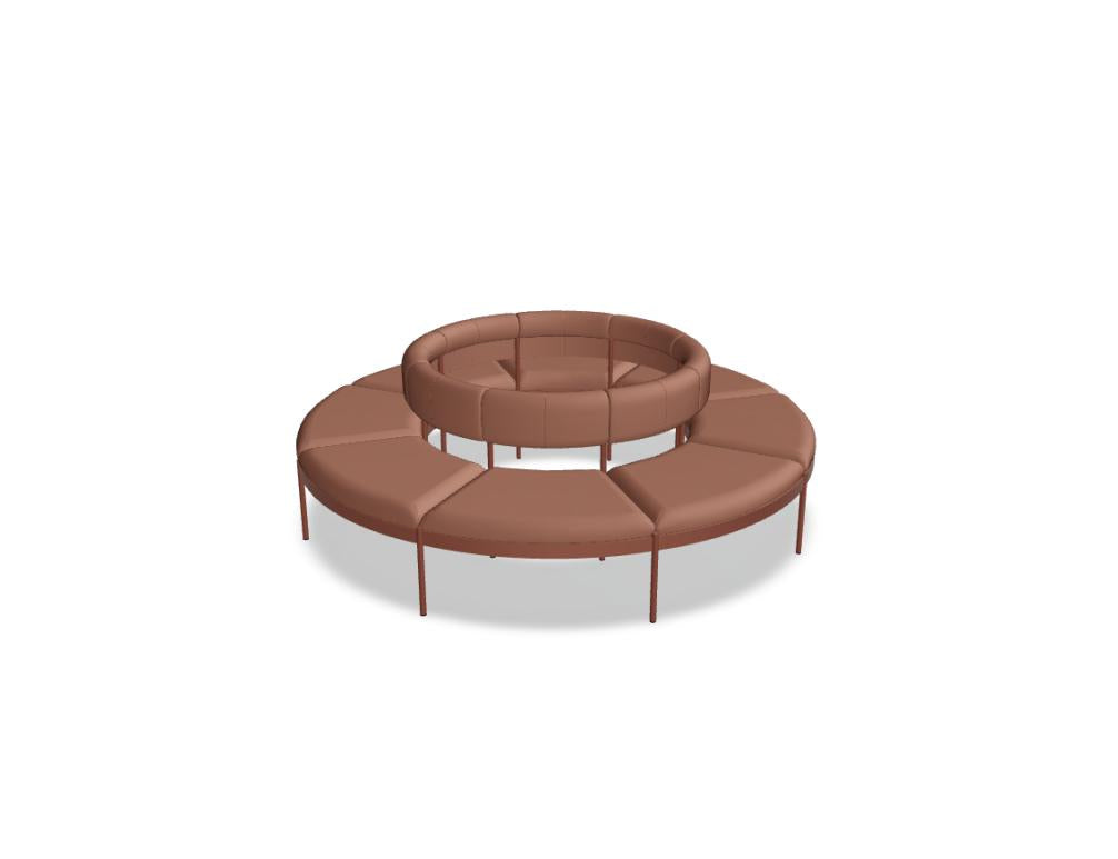 Nora NOR506 - Modulares Sitzsystem in Ziegelrot präsentiert im Onlineshop von KAQTU Design AG. Sofa ist von Mdd