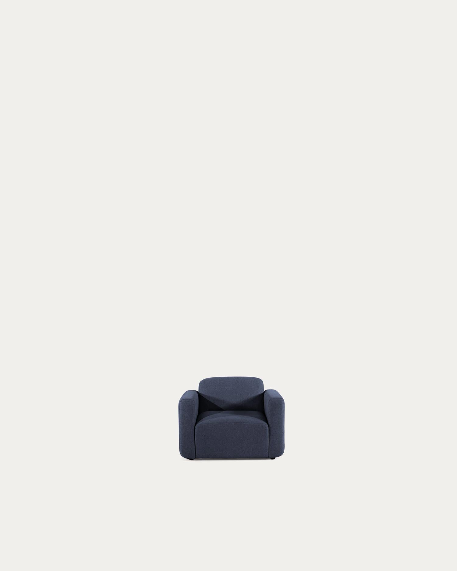 Das Neom 3-Sitzer-Sofa in Blau (263 cm) von Kave Home kombiniert modernes Design, Flexibilität und umweltfreundliche Materialien.