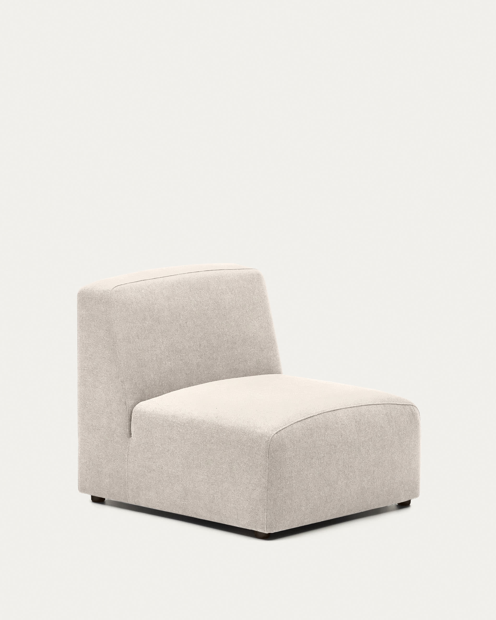 3D-Modell des beigen Neom Sitzmoduls, 75 cm, modular, komfortabel, ideal für moderne Wohnräume und AR-Anwendungen.