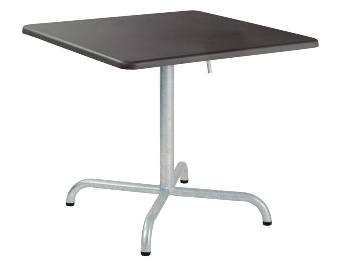 Moderner klappbarer Salontisch aus Glasfaser, 70x70 cm, ideal für den Außenbereich – robust, pflegeleicht und stilvoll für jeden Anlass.