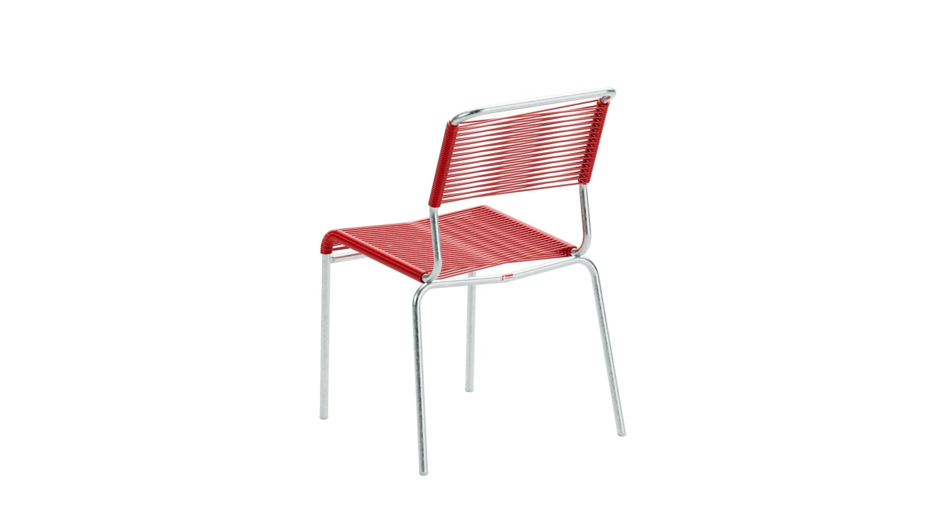 Eleganter Säntis Spaghetti-Gartenstuhl ohne Armlehnen von Schaffner, ideal für entspannte Stunden im Freien, robust und pflegeleicht.