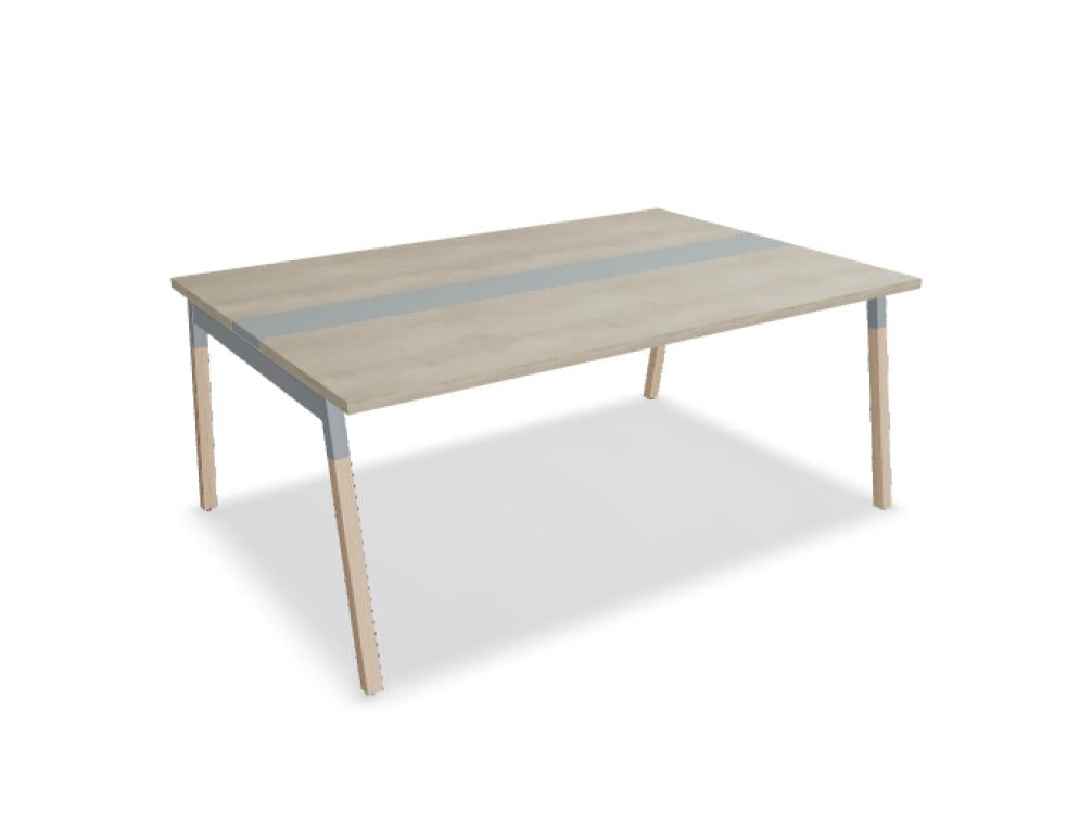 Ogi W SW28 - Konferenztisch mit Holzbeinen in Honigeiche präsentiert im Onlineshop von KAQTU Design AG. Konferenztisch ist von Mdd