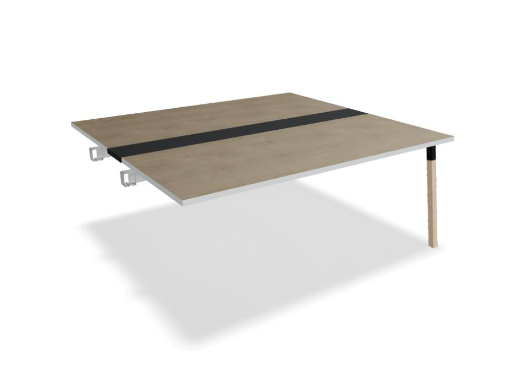 Ogi W SW35L - Konferenztisch mit Holzbeinen in Honigeiche präsentiert im Onlineshop von KAQTU Design AG. Konferenztisch ist von Mdd