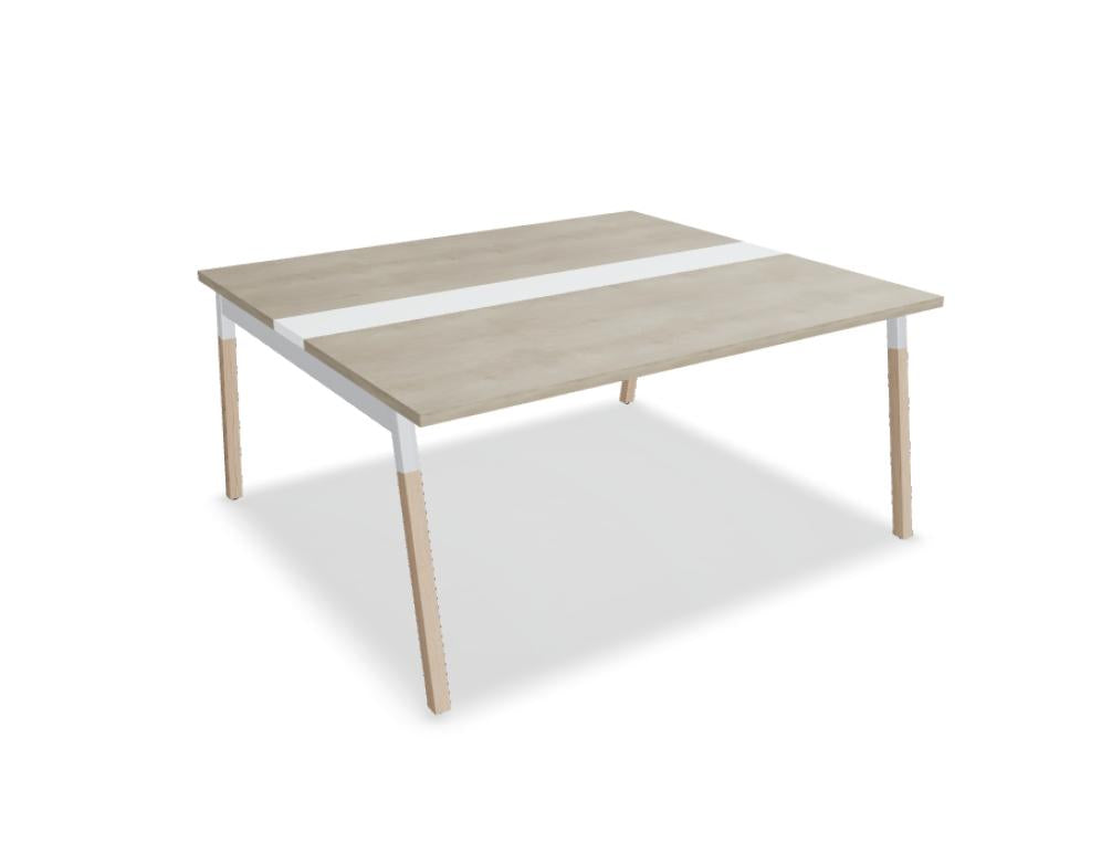 Ogi W SW46 - Konferenztisch mit Holzbeinen in Honigeiche präsentiert im Onlineshop von KAQTU Design AG. Konferenztisch ist von Mdd