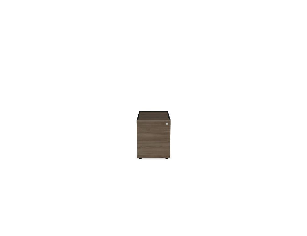 Viga V13KM - Container in Dunkle Walnuss präsentiert im Onlineshop von KAQTU Design AG. Korpus ist von Mdd