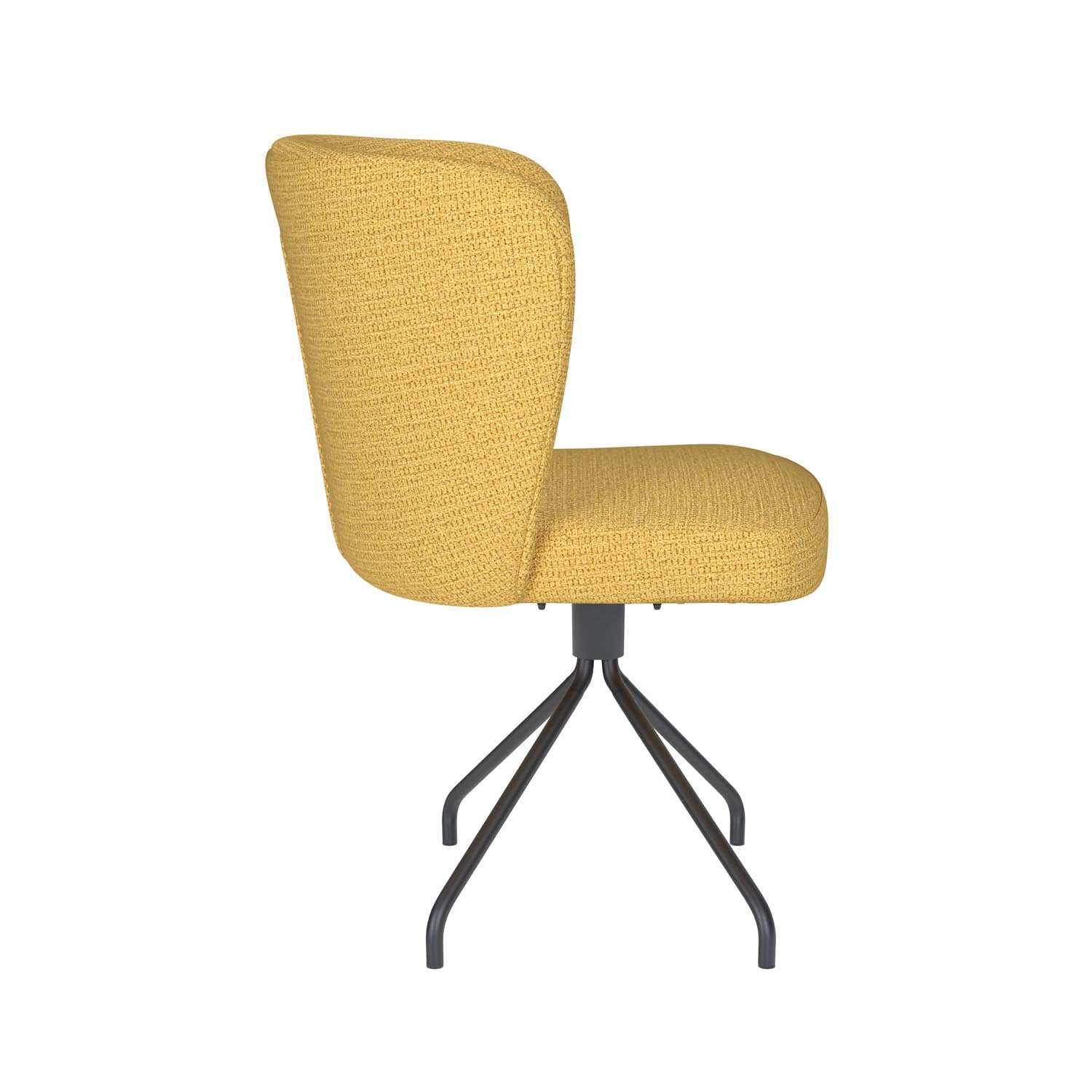 Eleganter Stan Spider Swivel Drehstuhl von White Label Living, ideal für zeitgemäße Wohn- und Arbeitsräume.