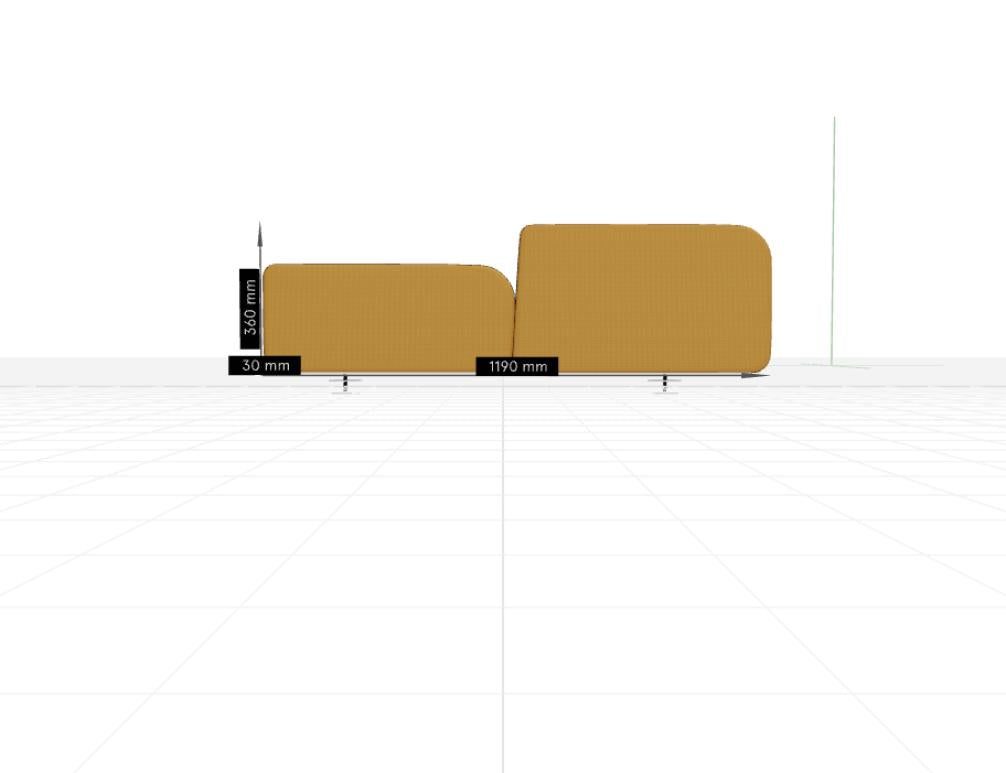 Twin ZUT32 - Paneele für Schreibtische in Aluminium präsentiert im Onlineshop von KAQTU Design AG. Paneele ist von Mdd