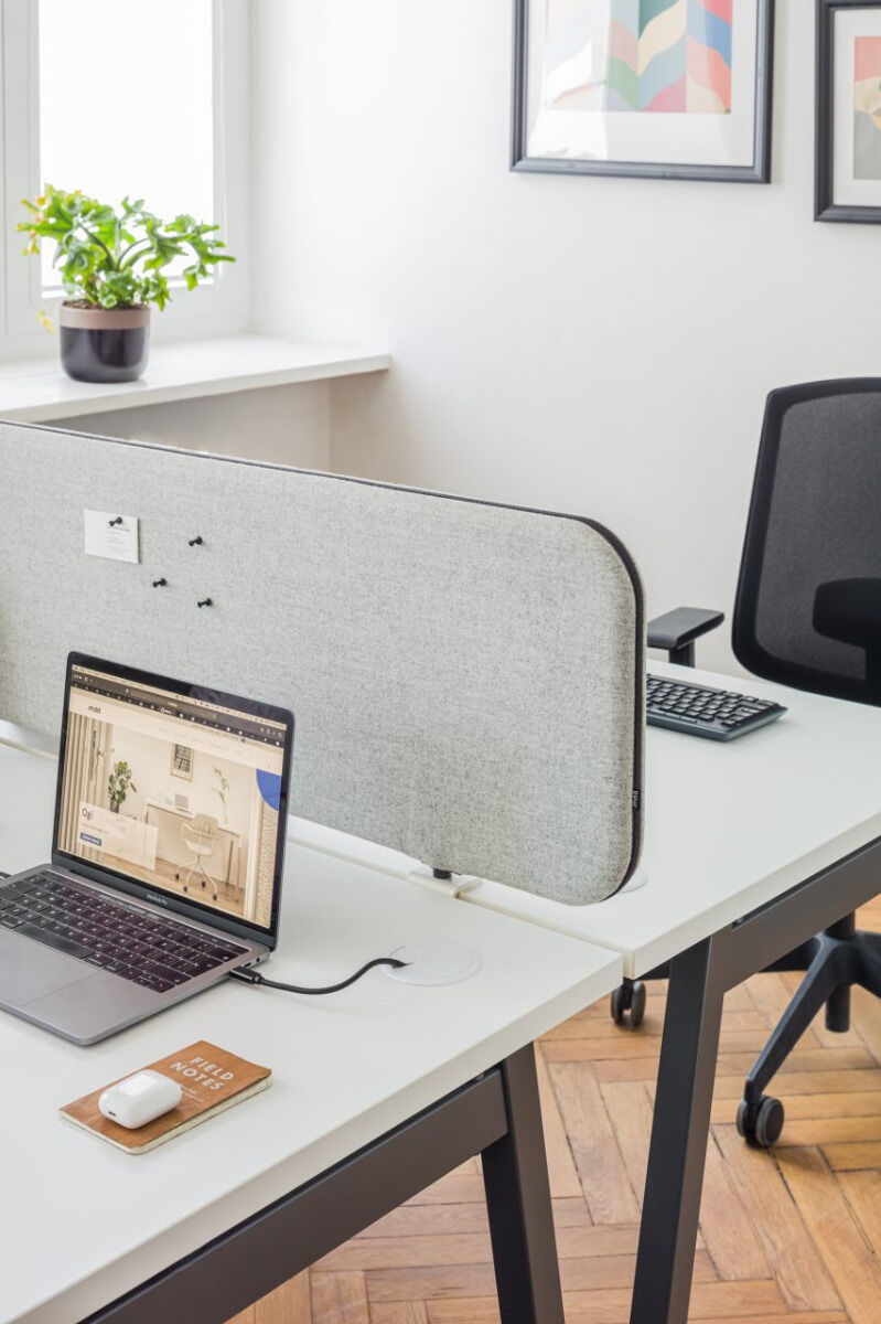 Sonic ZPS614 - Akustikpaneele für Schreibtische in Gelb präsentiert im Onlineshop von KAQTU Design AG. Paneele ist von Mdd