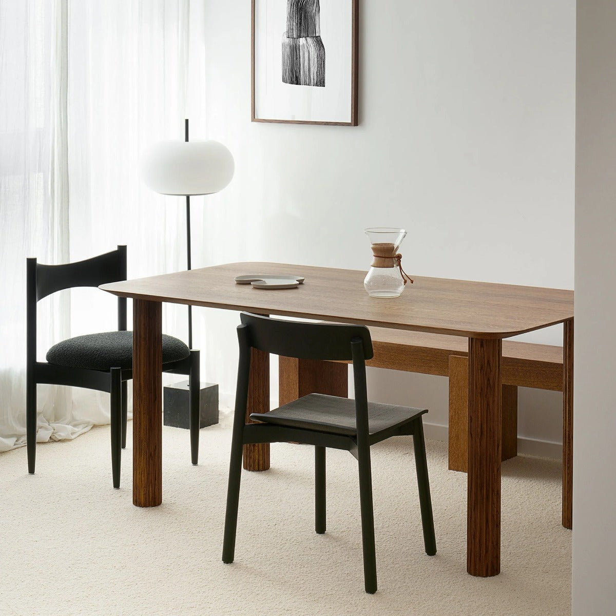 Filar FILR160 - Holztisch in Eiche Natur präsentiert im Onlineshop von KAQTU Design AG. Esstisch ist von Tamo