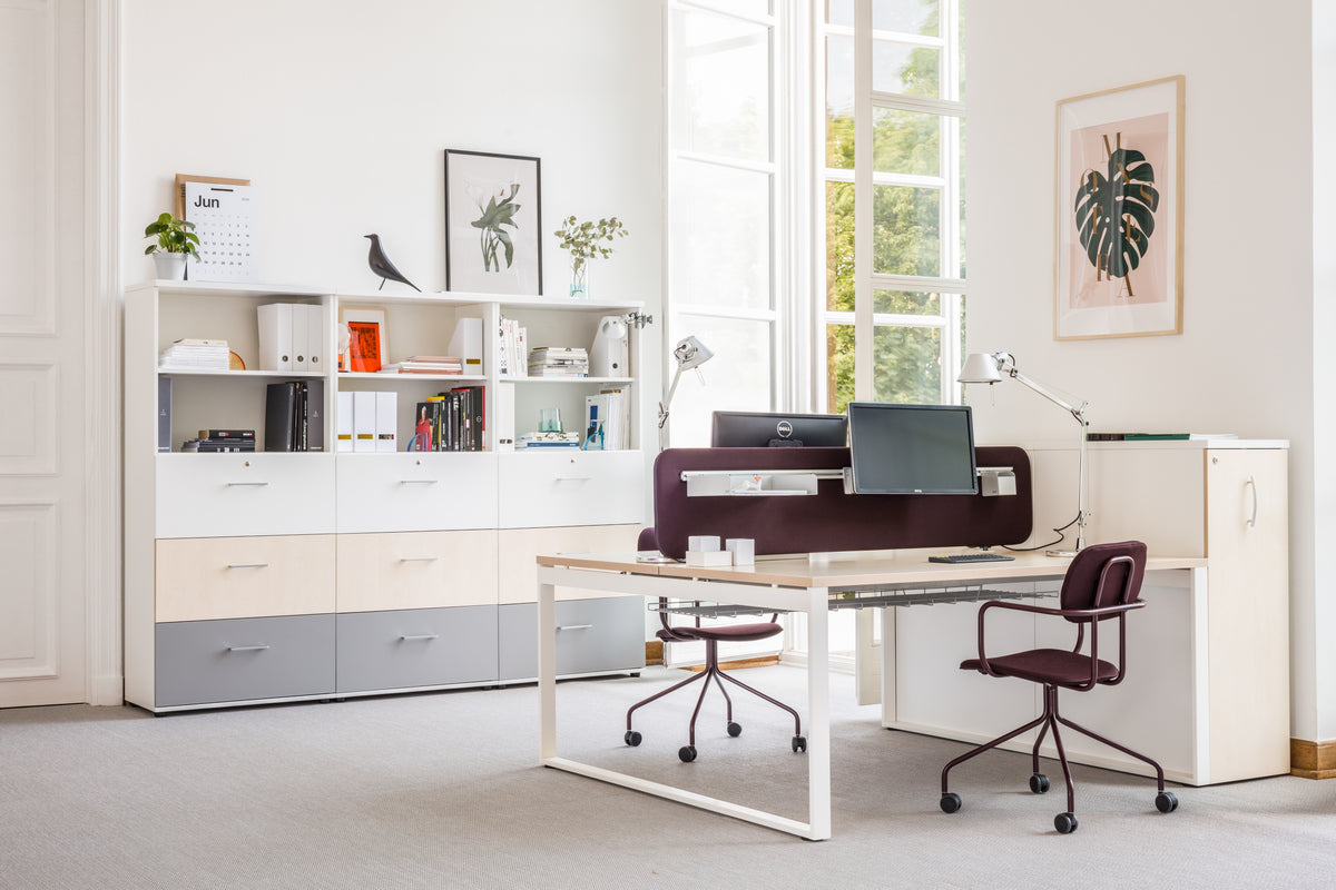 Standard A2F04 - Hängeregisterschrank in Weiss Pastell präsentiert im Onlineshop von KAQTU Design AG. Büroschrank ist von Mdd
