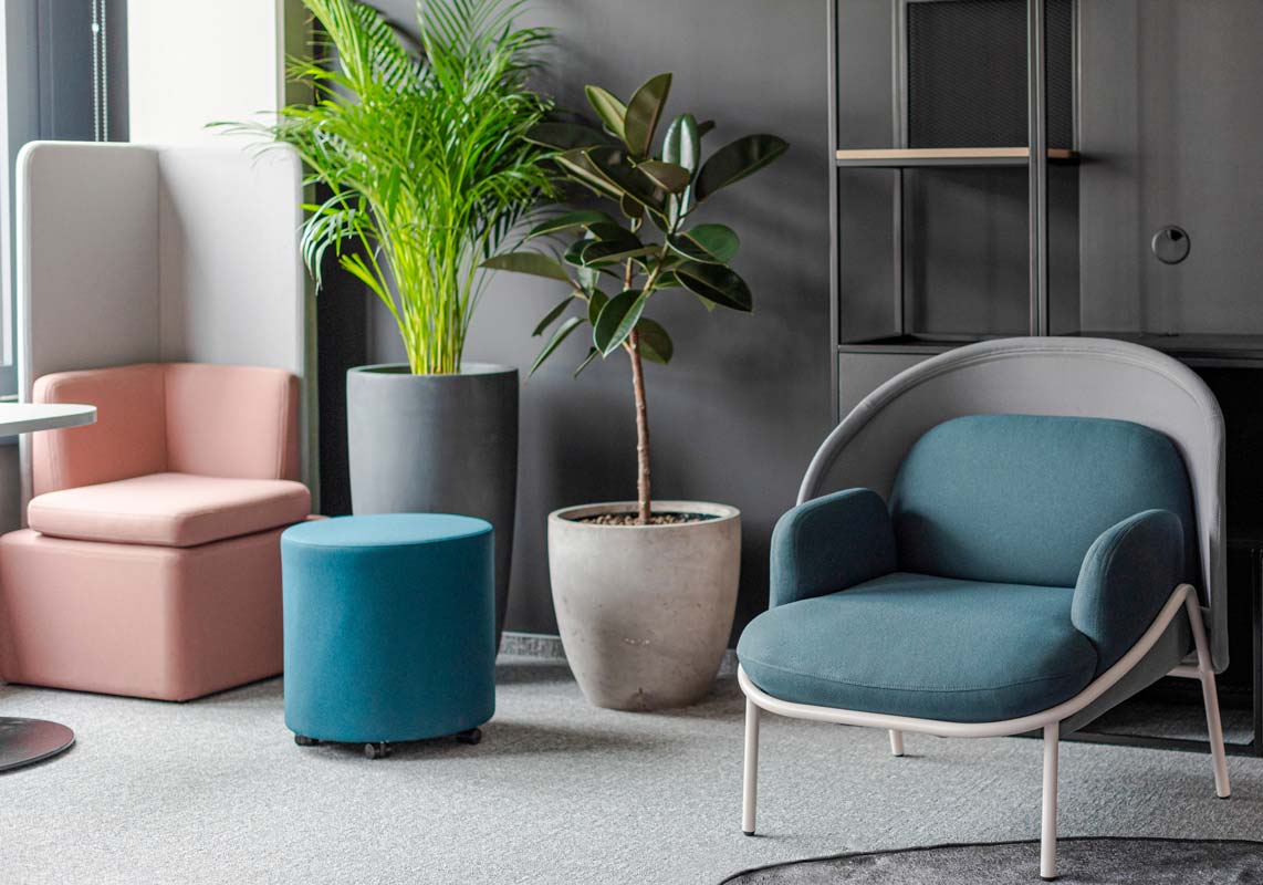 Kaiva KAV2P - modularer Sessel hoch in Grau präsentiert im Onlineshop von KAQTU Design AG. Sessel ist von Mdd