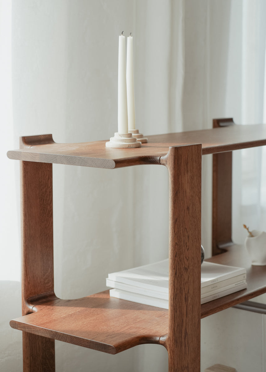 Ligo LGB2012 - Holz-Regal in Eiche Natur präsentiert im Onlineshop von KAQTU Design AG. Standregal ist von Tamo