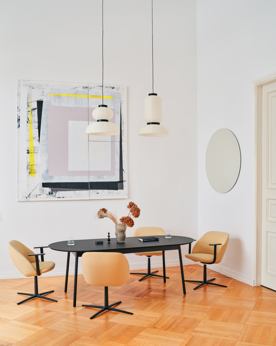 Paralel PR2P21 - Loungesessel mit Drehgestell in Grau präsentiert im Onlineshop von KAQTU Design AG. Drehsessel ist von Mdd