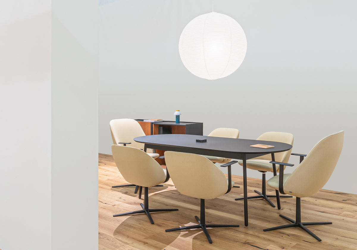 Paralel PR2P21 - Loungesessel mit Drehgestell in Grau präsentiert im Onlineshop von KAQTU Design AG. Drehsessel ist von Mdd