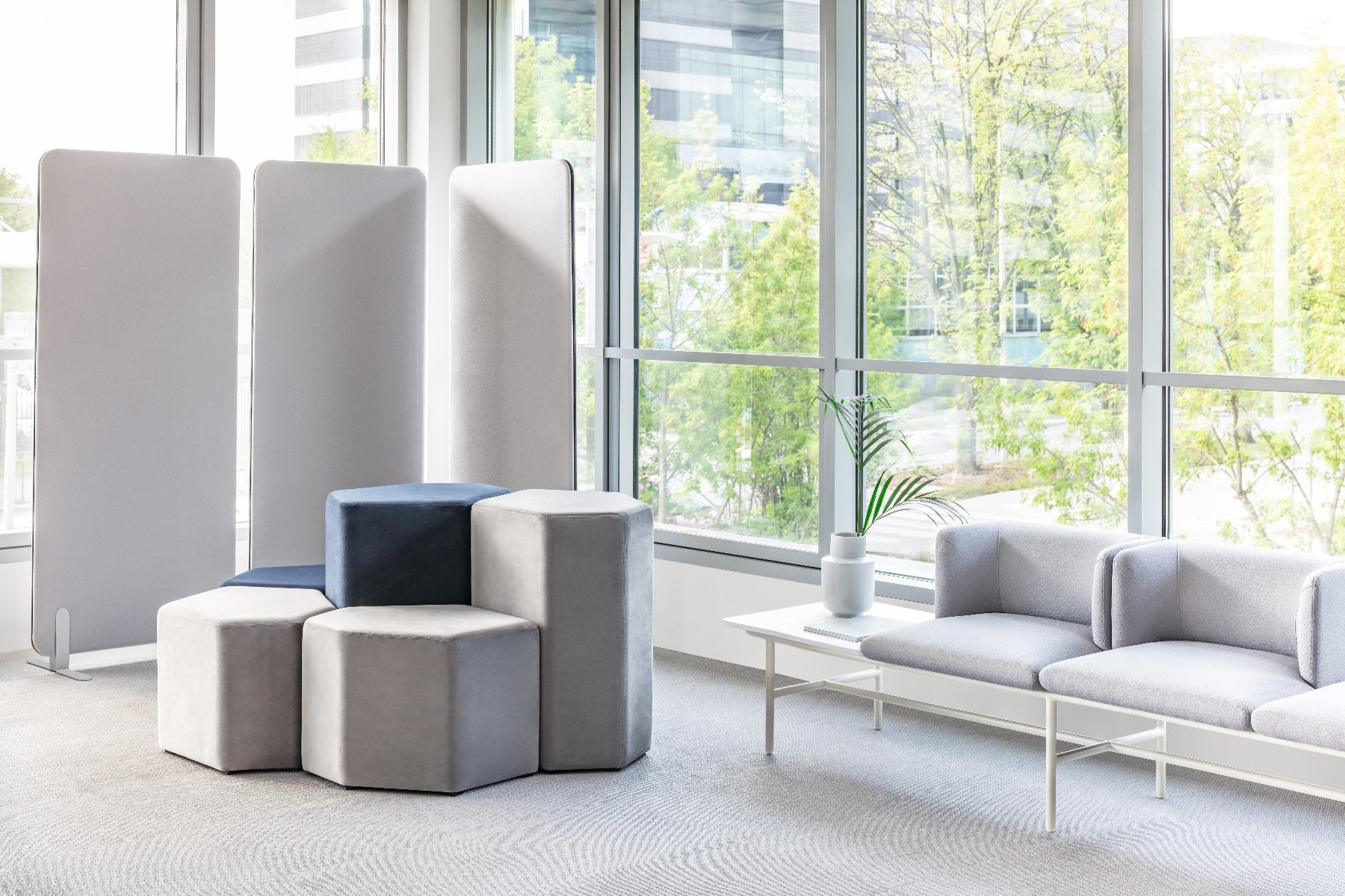Sonic ZW694 - freistehende Akustikpaneele in Gelb präsentiert im Onlineshop von KAQTU Design AG. Paneele ist von Mdd