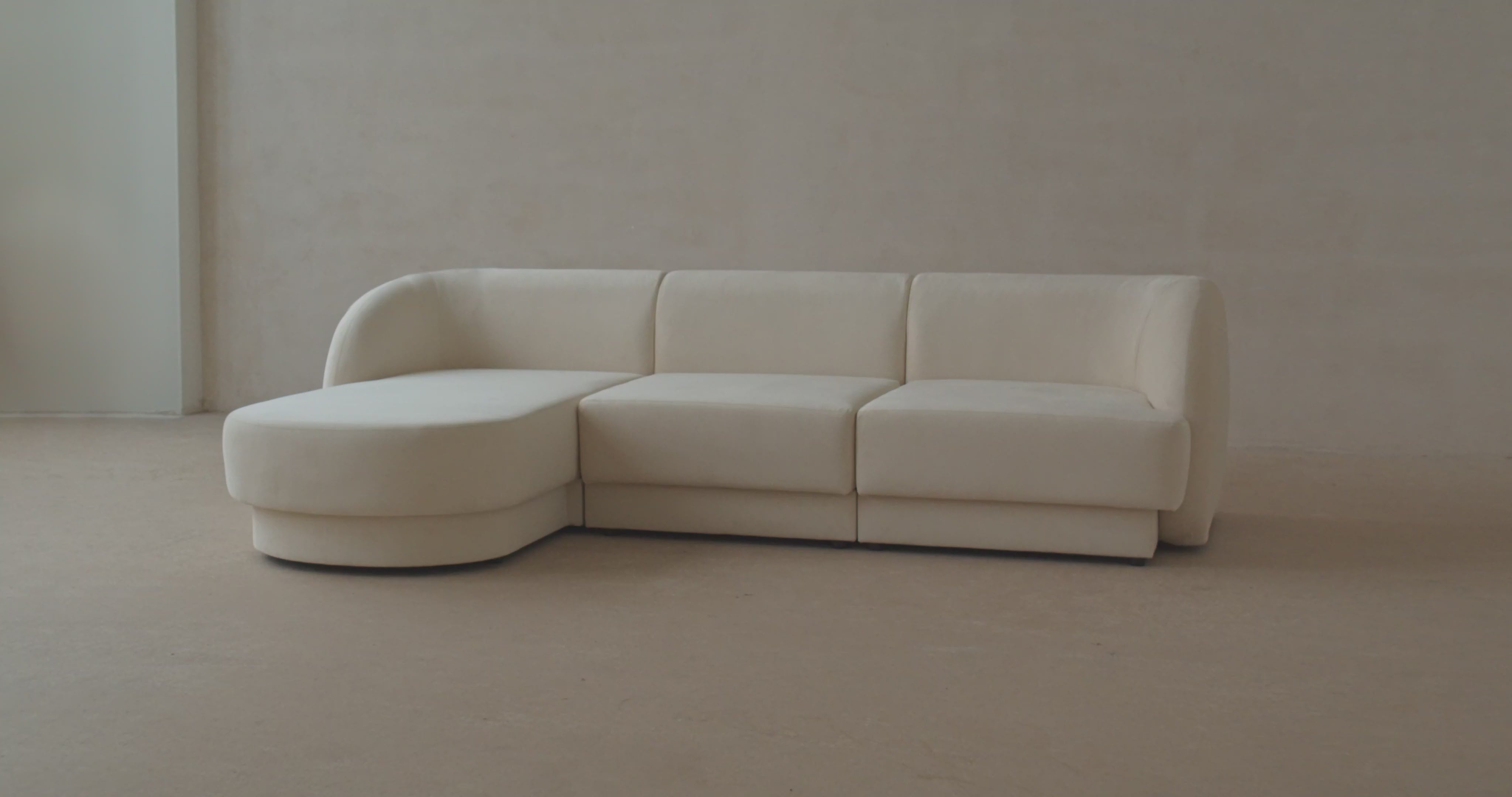 Miley Modulares Sofa links 5 Sitzer in Anthracite präsentiert im Onlineshop von KAQTU Design AG. L-Sofa links ist von Micadoni