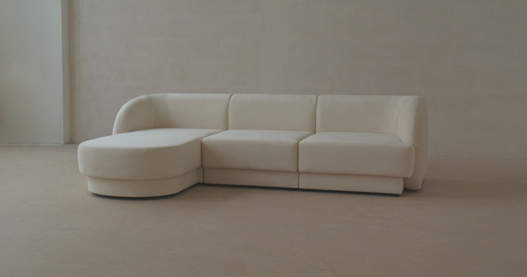 Miley Modulares Sofa links 5 Sitzer in Anthracite präsentiert im Onlineshop von KAQTU Design AG. L-Sofa links ist von Micadoni