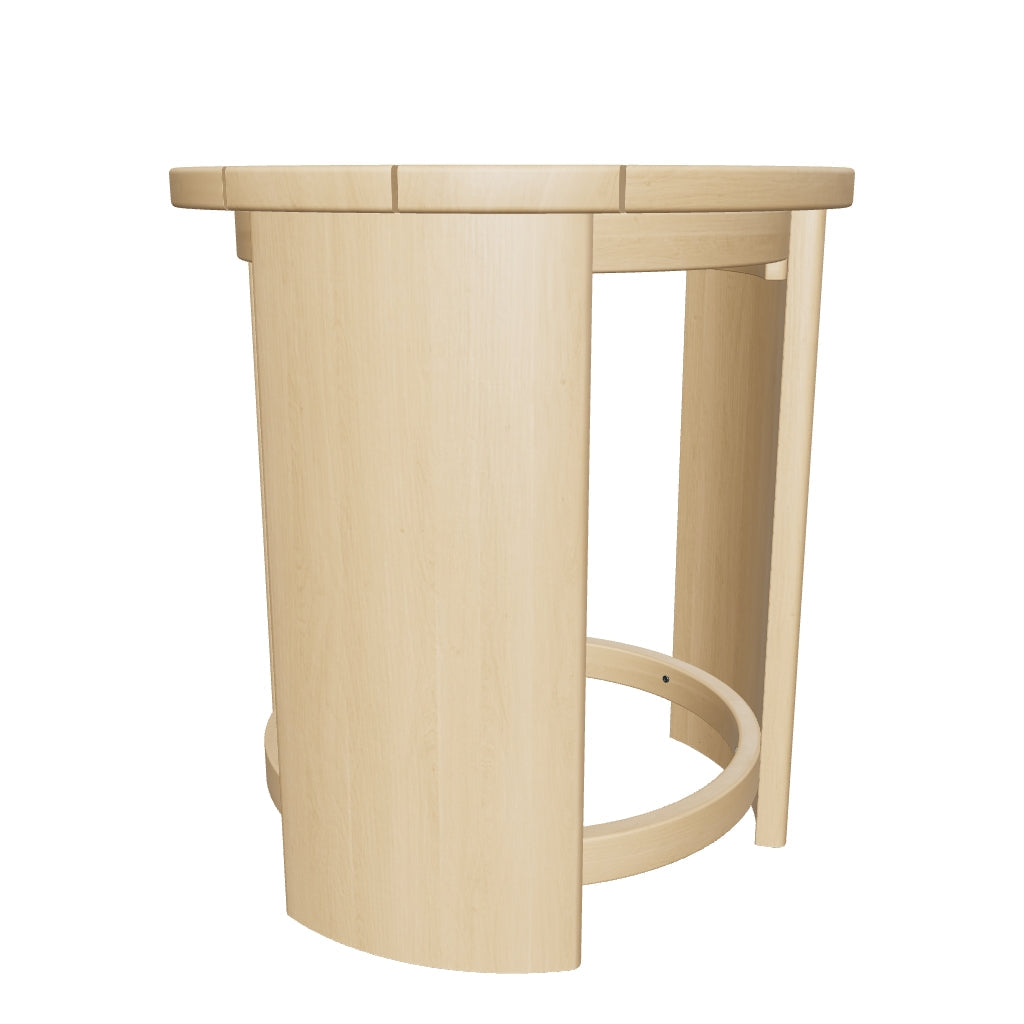 Outdoor-Tisch Brai aus granatrot verzinktem Stahl, 70 x 70 cm, ideal für Garten und Terrasse, modern und robust.