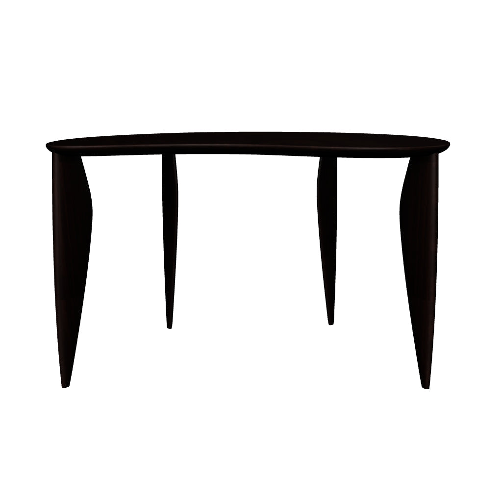 Schwarzer Altea Hocker mit schwarz lackierten Stahlbeinen, 75 cm hoch, ideal für den Outdoor-Bereich von Kave Home.