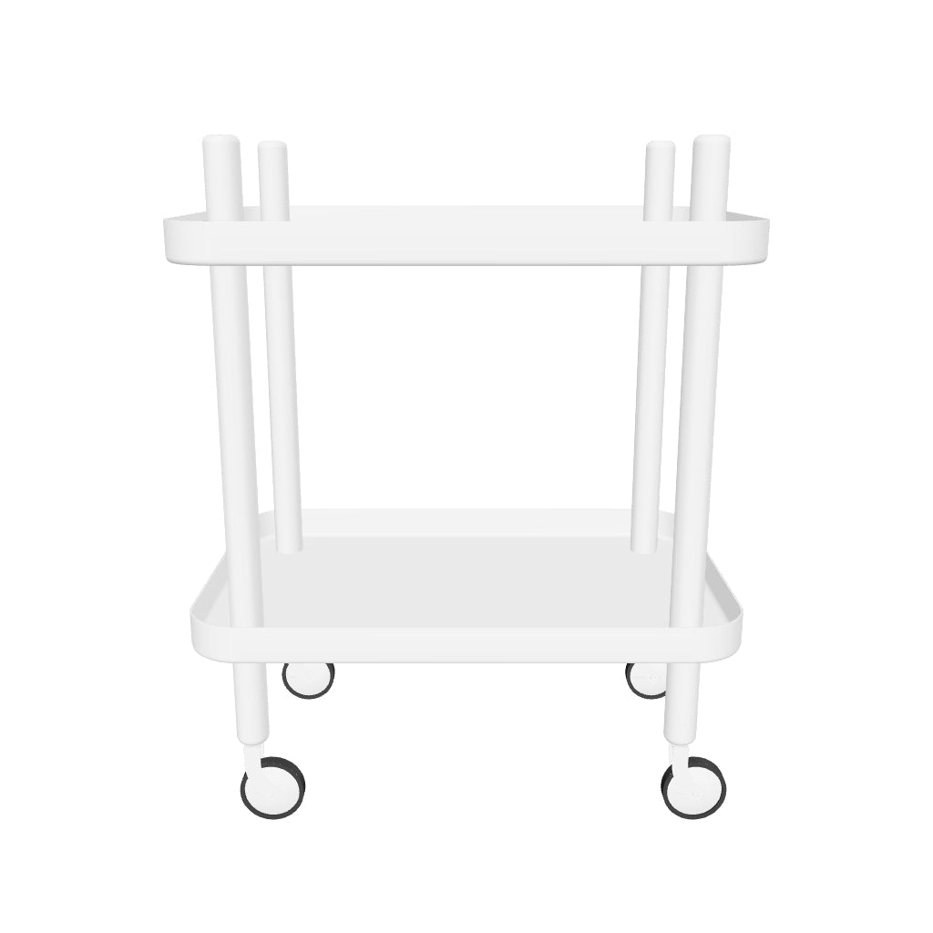 Moderner Block Tisch von Normann Copenhagen, vielseitig einsetzbar als Servierwagen für elegante Events und zeitgemäße Wohnräume.