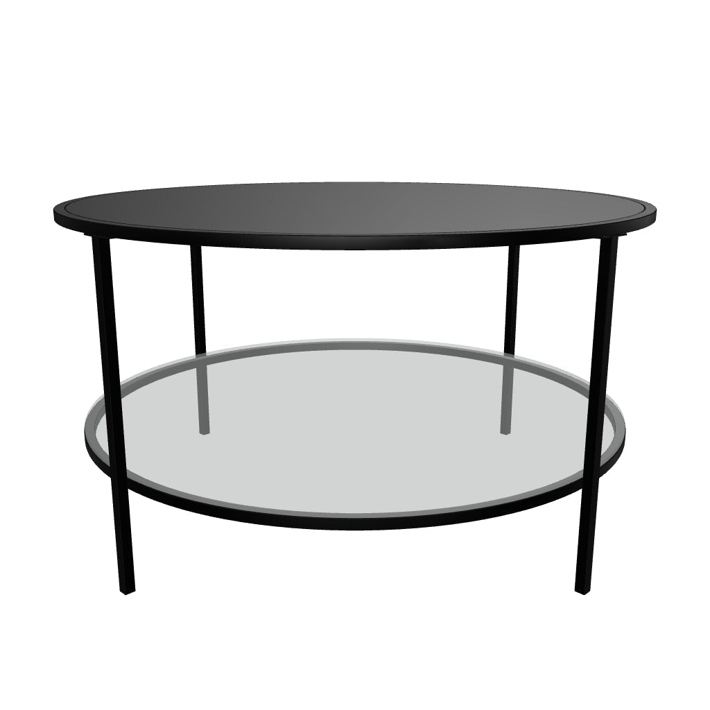 Beistelltisch Fabio von White Label Living, elegantes Design in Holzoptik, ideal für Wohnzimmer und moderne Einrichtung.