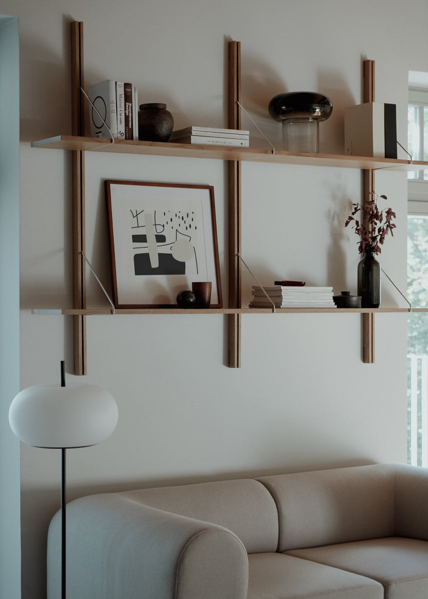 Rodd RDD1819 - Regal in Eiche Natur präsentiert im Onlineshop von KAQTU Design AG. Standregal ist von Tamo