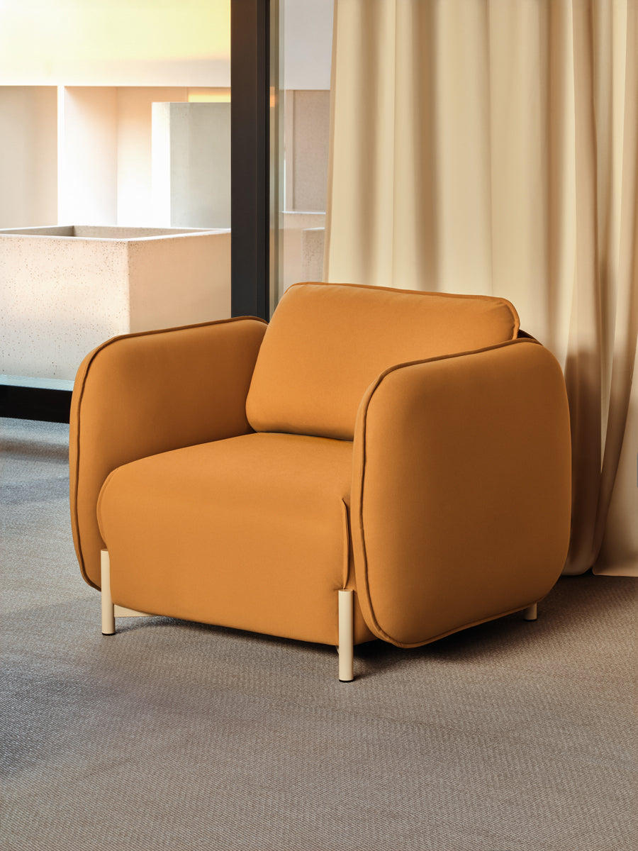 Linka LKS03 - Sessel in Sepia präsentiert im Onlineshop von KAQTU Design AG. Sessel ist von Mdd