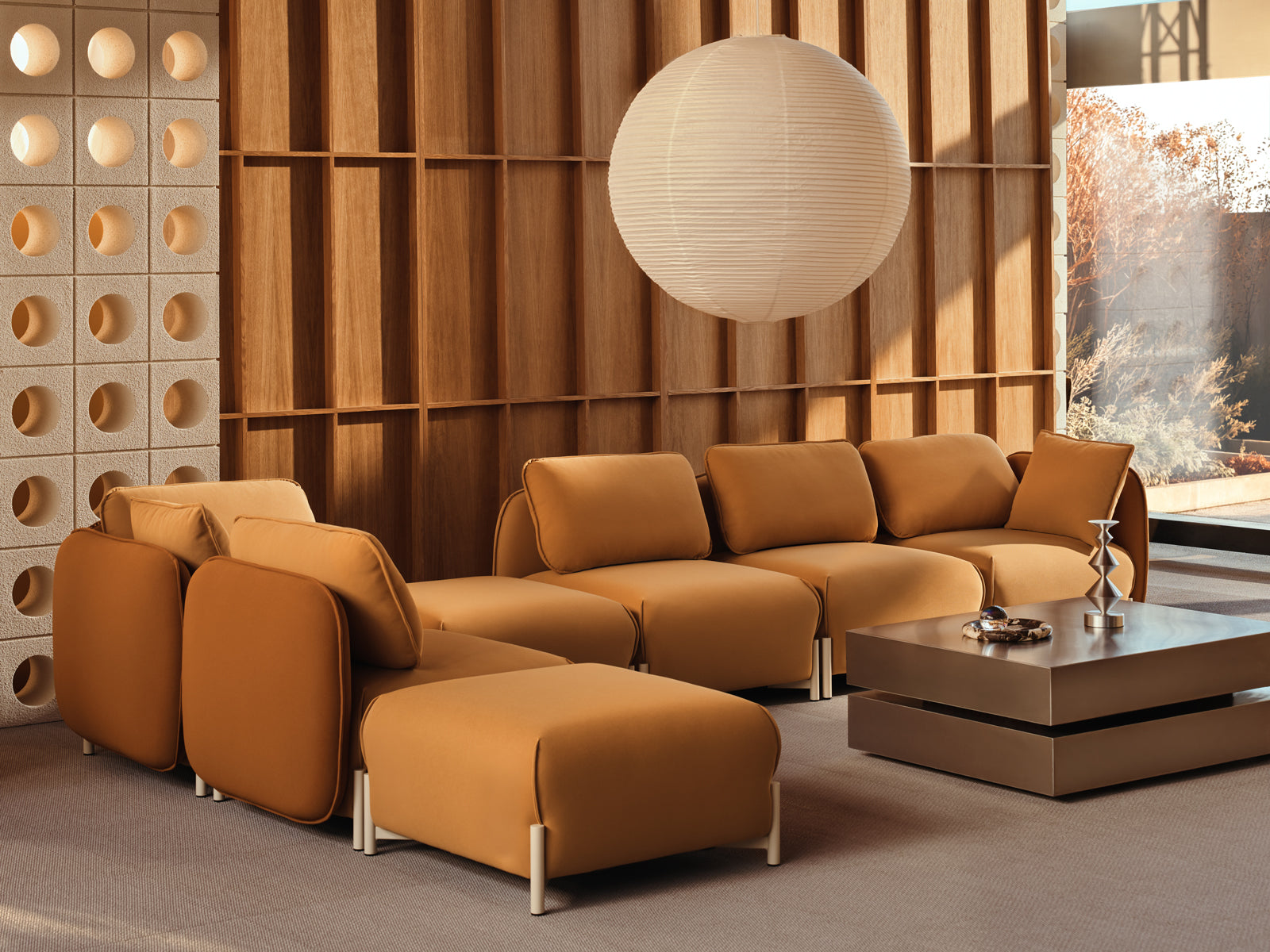 Linka LKS05L - Sofa in Sepia präsentiert im Onlineshop von KAQTU Design AG. 2er Sofa ist von Mdd