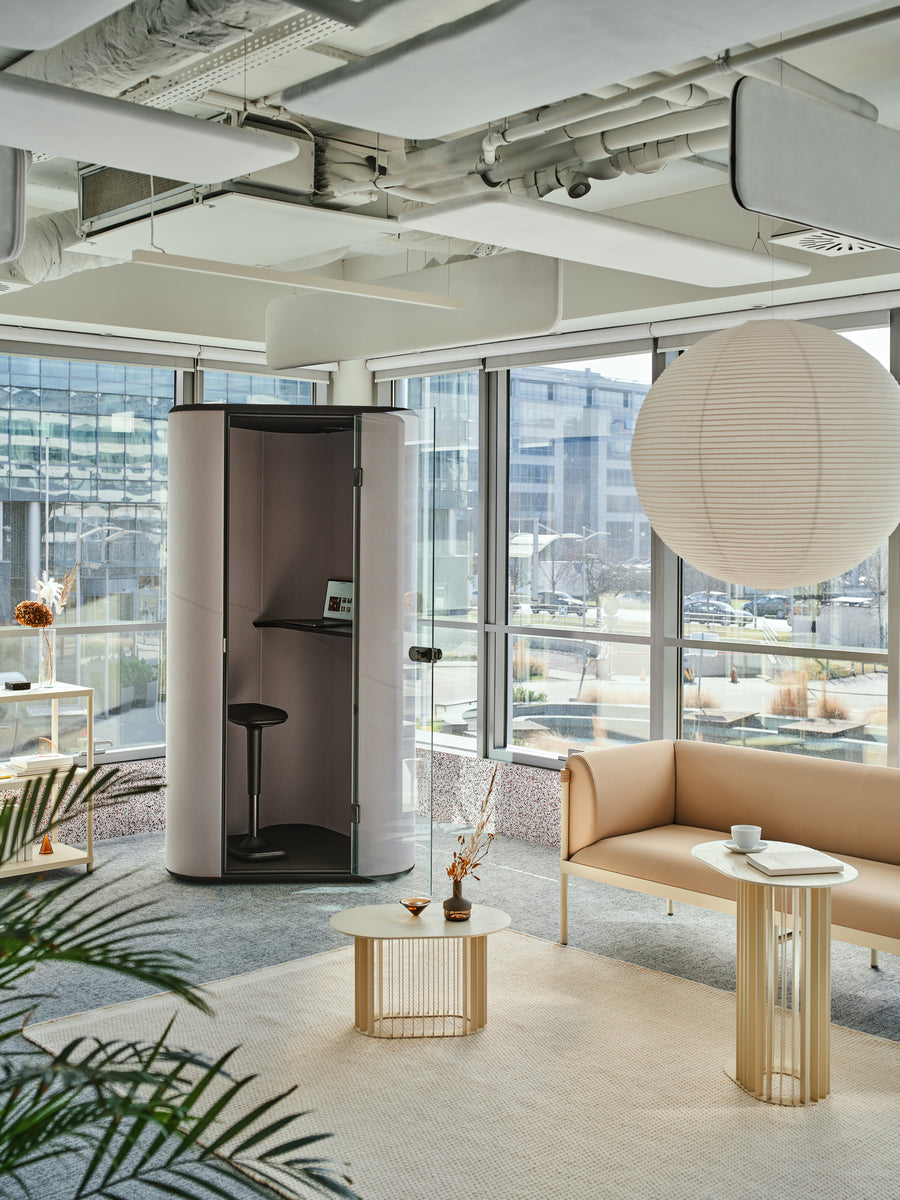Hana HN01 - kompakte Akustikkabine in Grau präsentiert im Onlineshop von KAQTU Design AG. Telefonkabine ist von Mdd