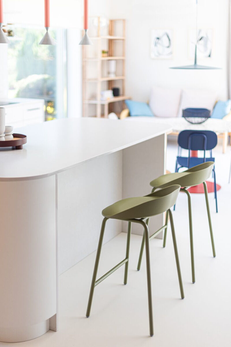 Team TE11H - Barhocker Kunststoff in Gelb präsentiert im Onlineshop von KAQTU Design AG. Outdoor-Barstuhl ist von Mdd