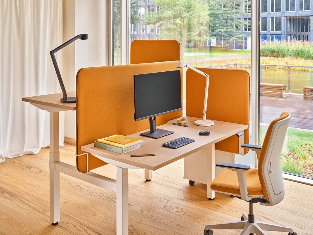 Sonic Drive ZD518 - Akustikpaneele für Schreibtische in Gelb präsentiert im Onlineshop von KAQTU Design AG. Paneele ist von Mdd